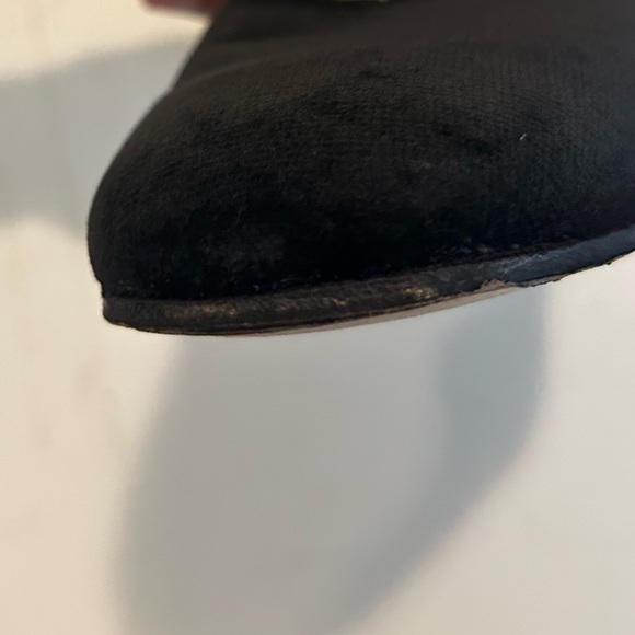 Brooks Brothers Peal & Co Made 10 D Black Velvet Smoking Slipper Loafer Crown - Picture 11 of 14